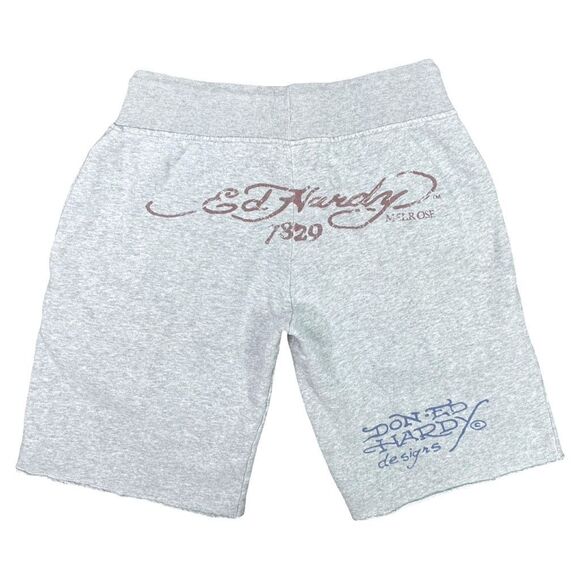 Vintage Y2K Ed Hardy Cut-Off Sweat Shorts - Size Small - Picture 5 of 8